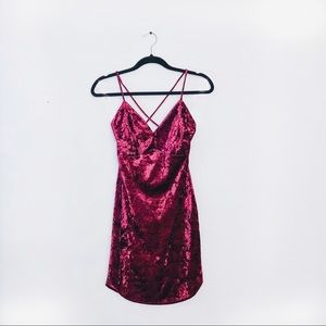 Windsor Red Velvet Bodycon Dress
